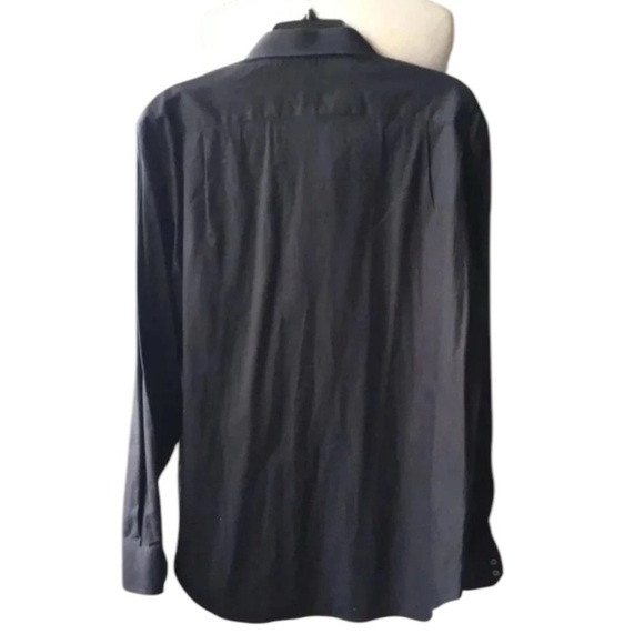 Missoni cotton button shirt charcoal gray long sleeves Size 16.5 42 - Picture 2 of 6